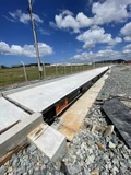 Plataforma de concreto da BRP instalada