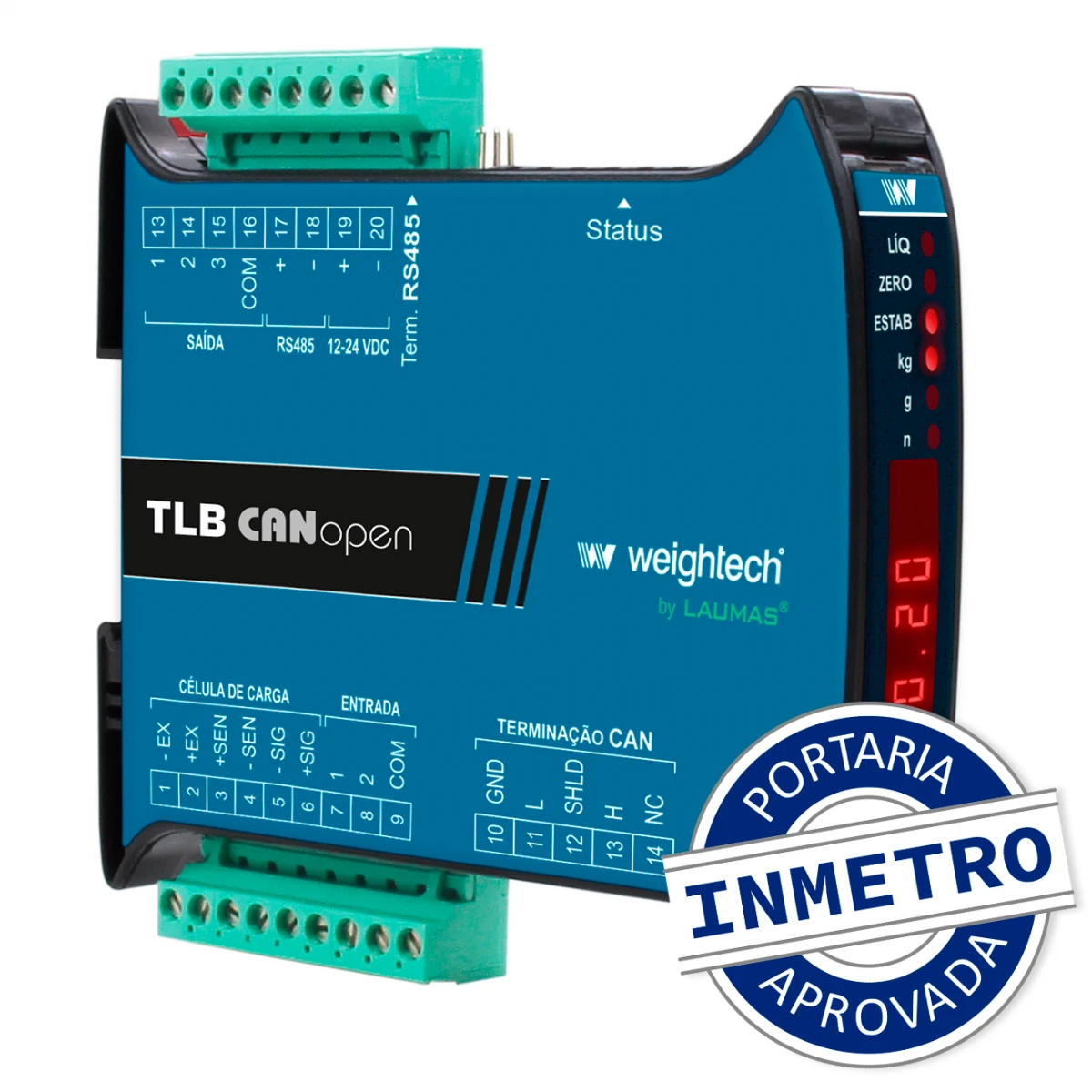 Transmissor de pesagem TLB CANopen