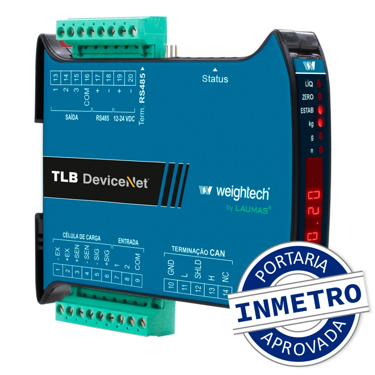 Transmissor de pesagem TLB DeviceNet