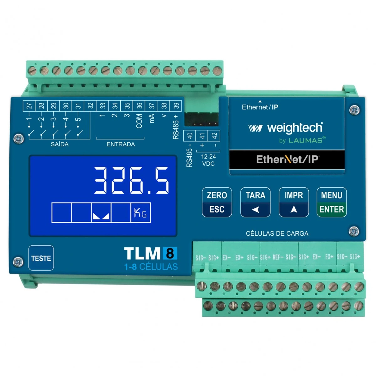 Transmissor de pesagem TLM8 EtherNet IP