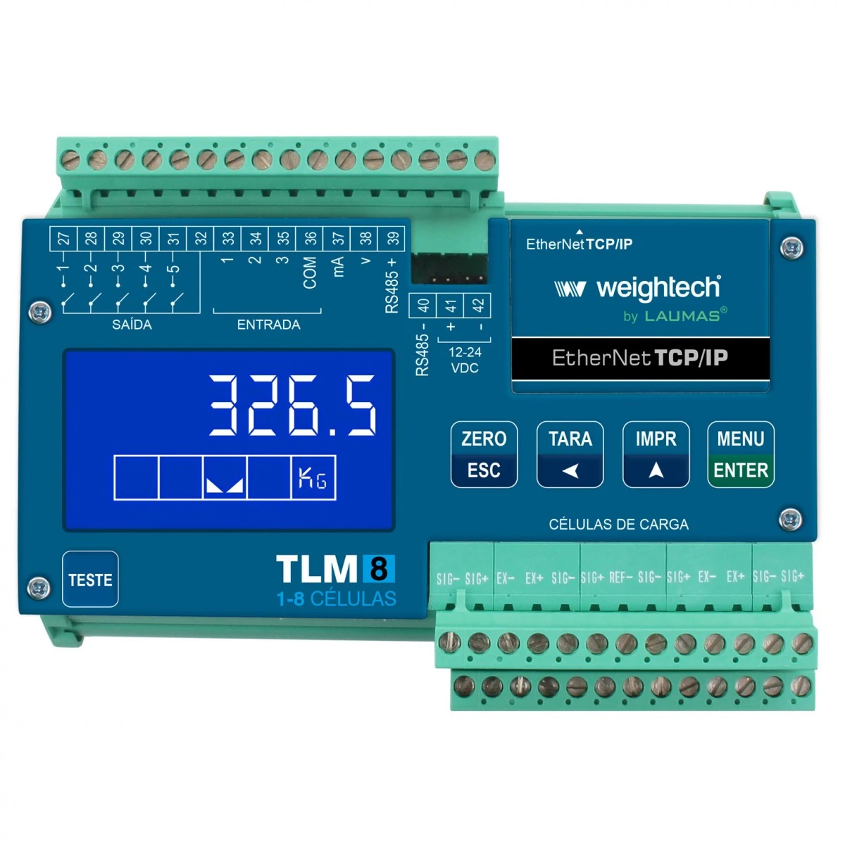 Transmissor de pesagem TLM8 EtherNet TCP IP
