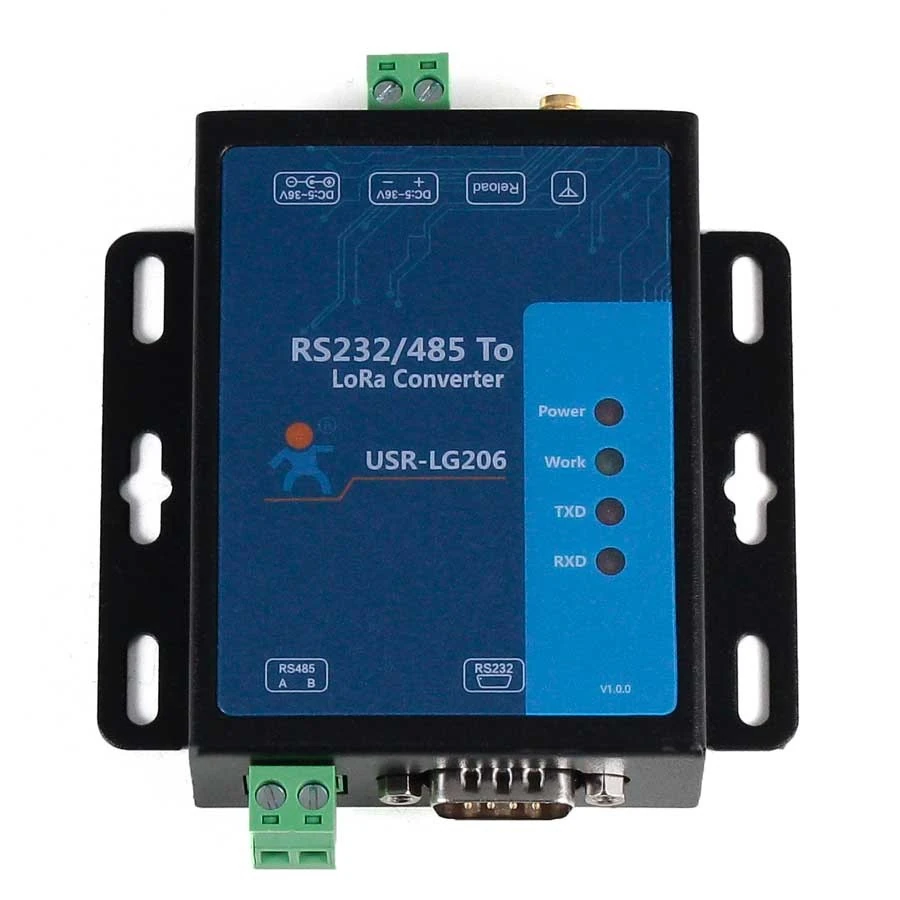 Conversor de comunicação Transmissor RS232/485-USRLG206-H-P para LoRa
