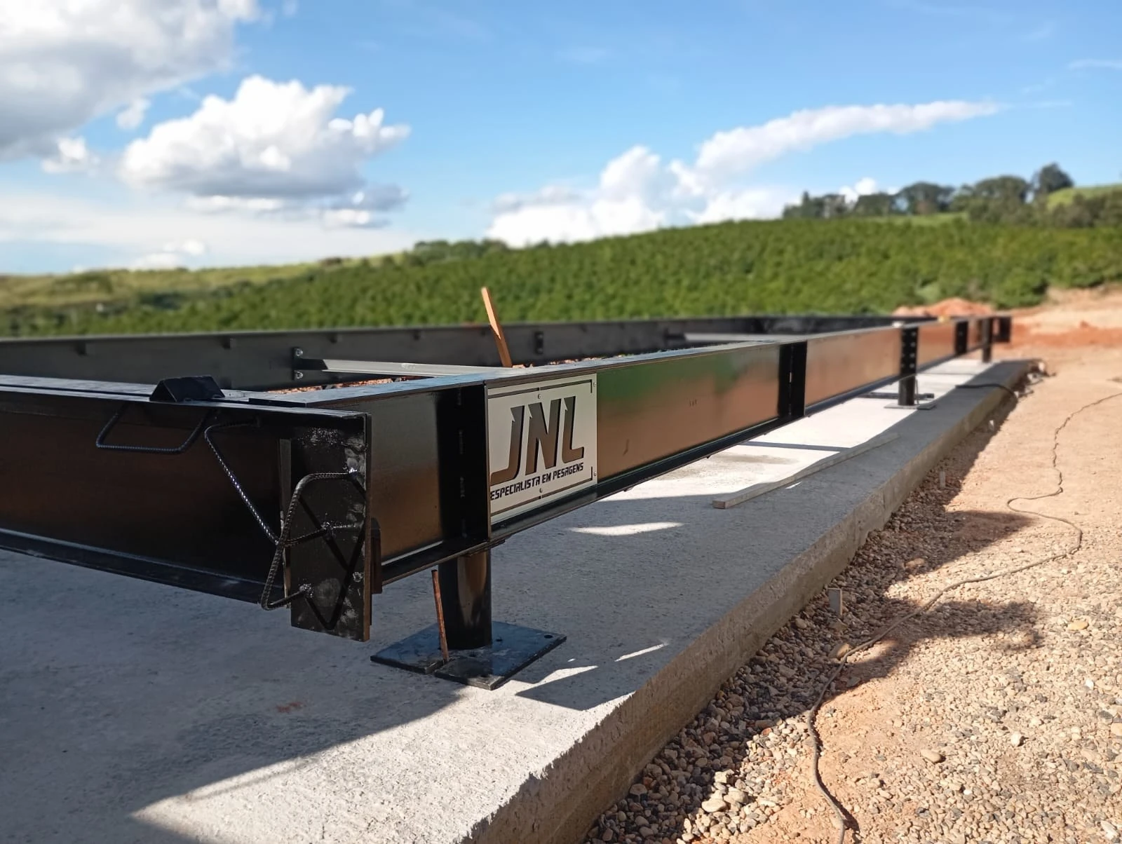 Estrutura da balança rodoviária SMARTFORCE: o conjunto que sustenta a plataforma